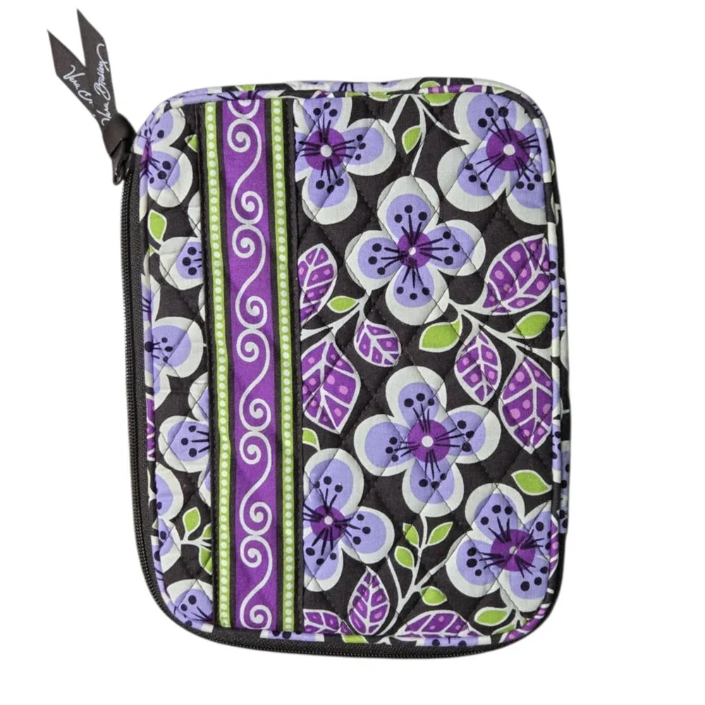 Vera Bradley Plum Petals Fall 2011 Tablet Case I-pad Sleeve Purple Floral Padded